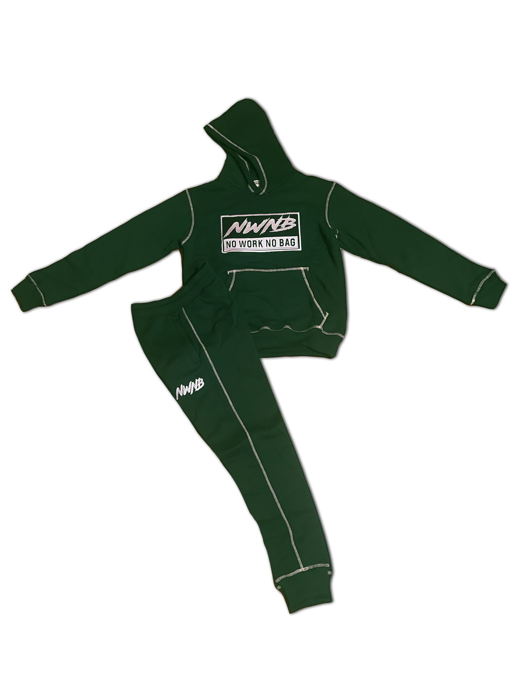 Dark green sweatsuit hot sale